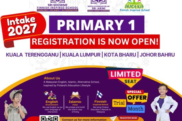 Primary 1 Intake 2027 Now Open